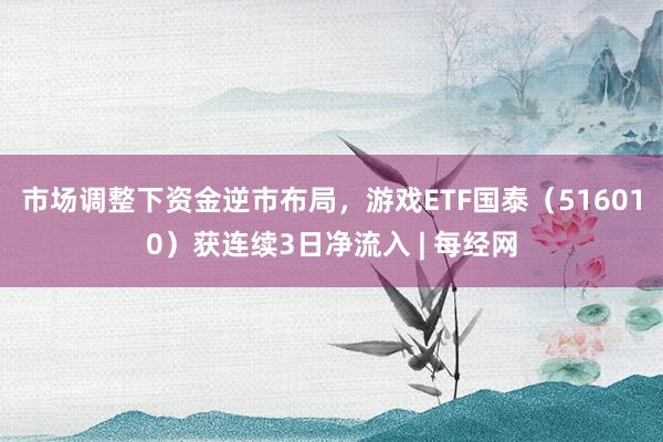 市场调整下资金逆市布局，游戏ETF国泰（516010）获连续3日净流入 | 每经网
