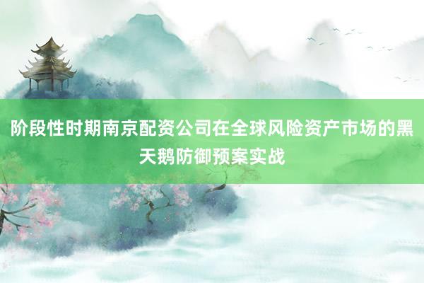 阶段性时期南京配资公司在全球风险资产市场的黑天鹅防御预案实战
