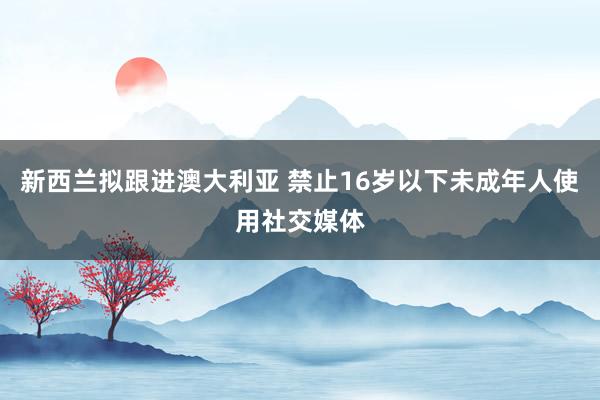 新西兰拟跟进澳大利亚 禁止16岁以下未成年人使用社交媒体