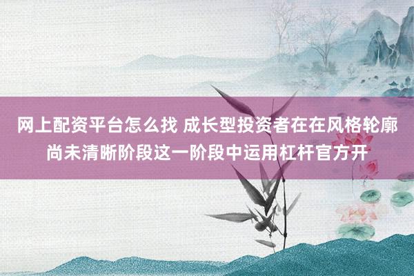 网上配资平台怎么找 成长型投资者在在风格轮廓尚未清晰阶段这一阶段中运用杠杆官方开