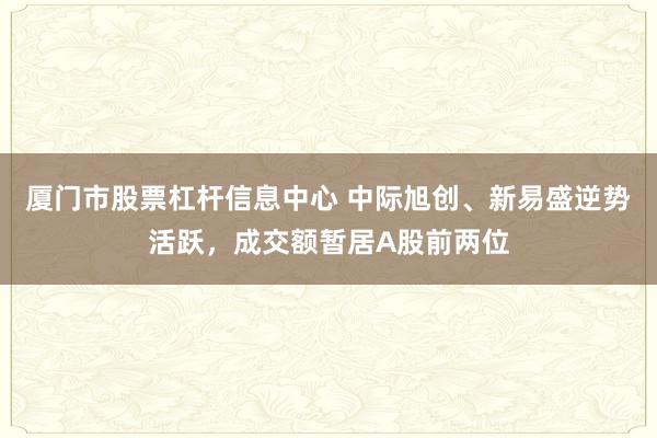 厦门市股票杠杆信息中心 中际旭创、新易盛逆势活跃，成交额暂居A股前两位