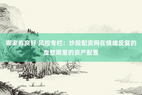 哪家券商好 风控专栏：炒股配资网在情绪反复的盘整期里的资产配置