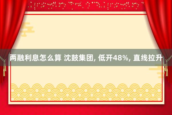 两融利息怎么算 沈鼓集团, 低开48%, 直线拉升